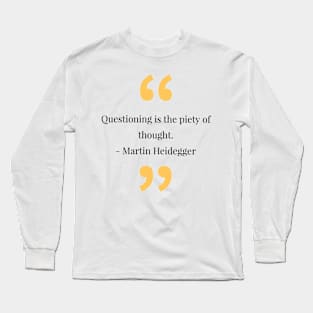 philosophy quotes Long Sleeve T-Shirt